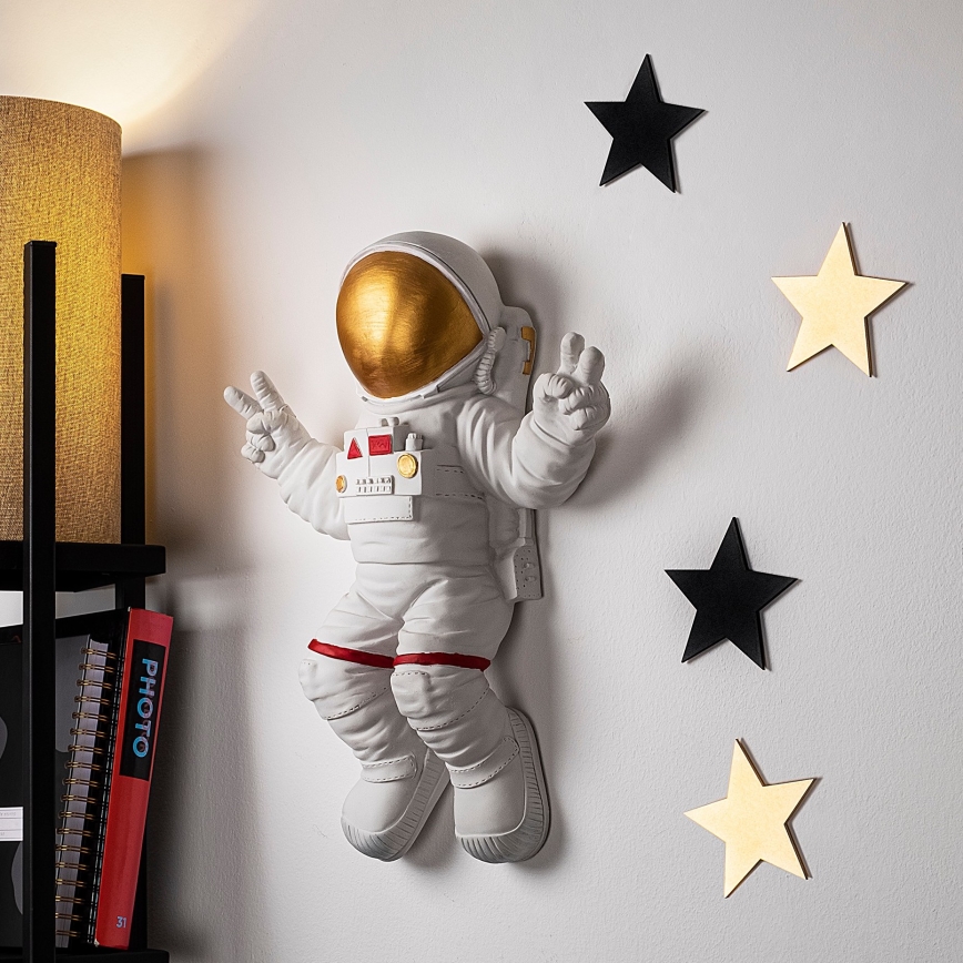 Seinäkoriste 47x35 cm astronaut kulta