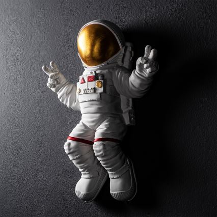Seinäkoriste 47x35 cm astronaut kulta