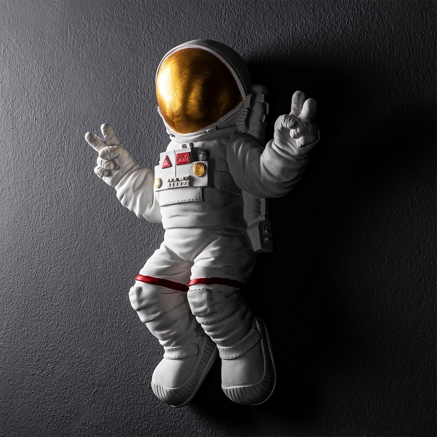 Seinäkoriste 47x35 cm astronaut kulta
