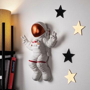 Seinäkoriste 47x35 cm astronaut kupari