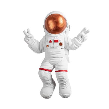 Seinäkoriste 47x35 cm astronaut kupari