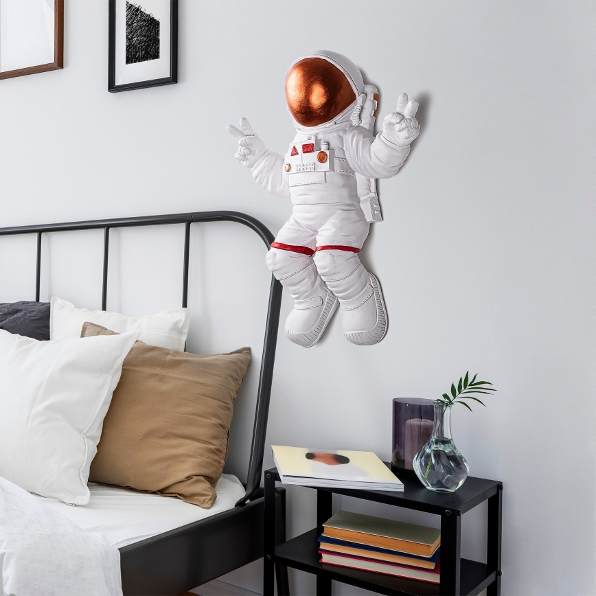 Seinäkoriste 47x35 cm astronaut kupari