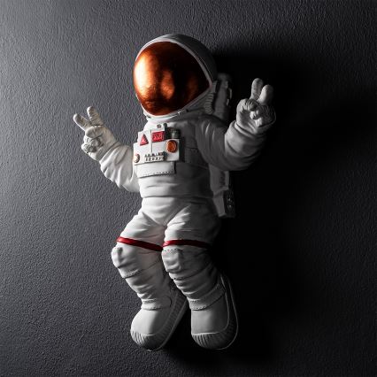 Seinäkoriste 47x35 cm astronaut kupari