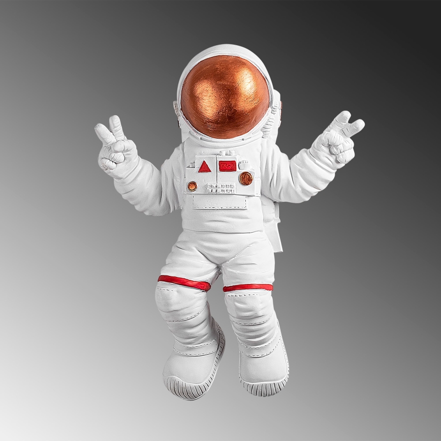 Seinäkoriste 47x35 cm astronaut kupari