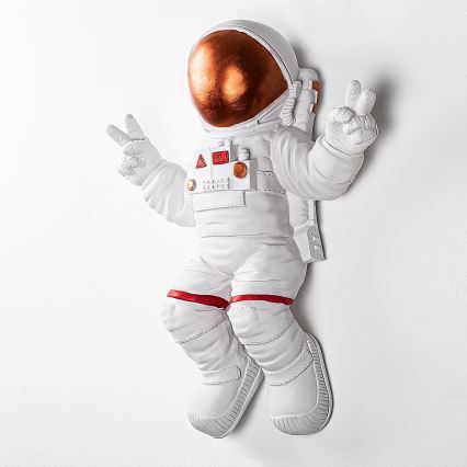Seinäkoriste 47x35 cm astronaut kupari