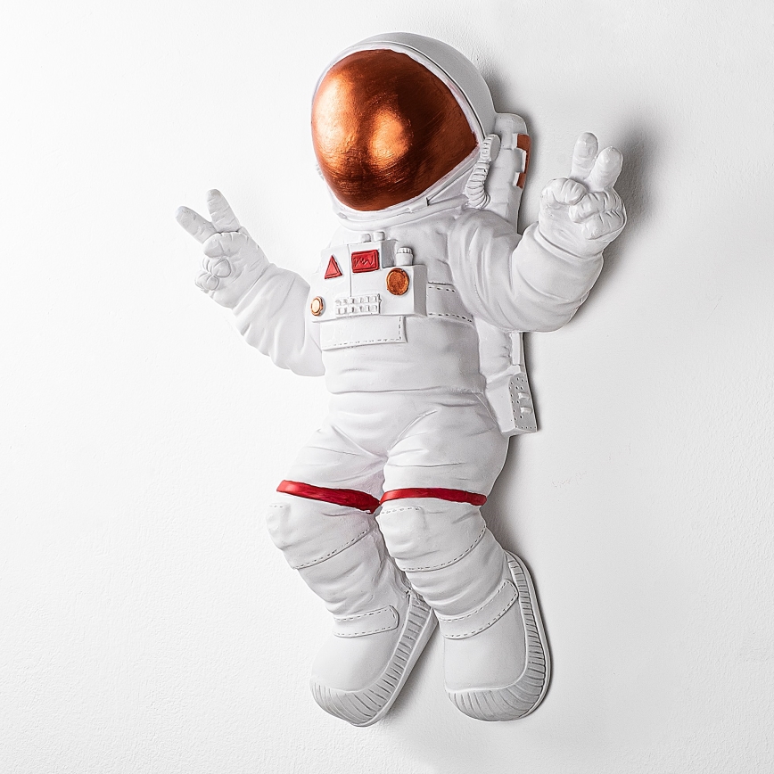Seinäkoriste 47x35 cm astronaut kupari