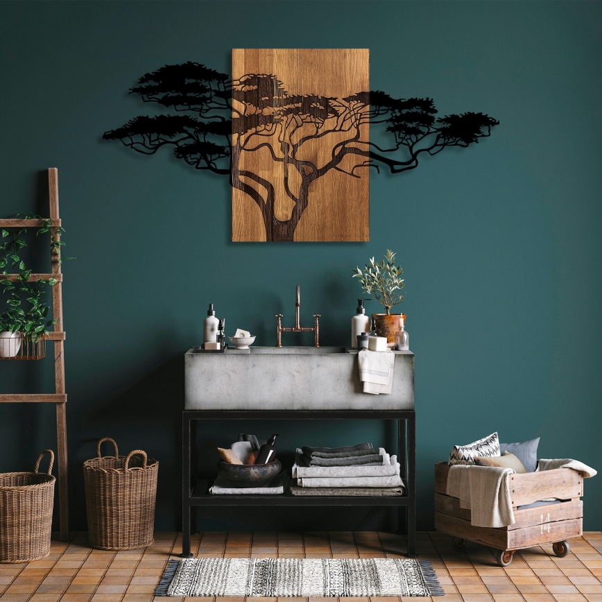 Seinäkoriste 70x144 cm puu/metalli