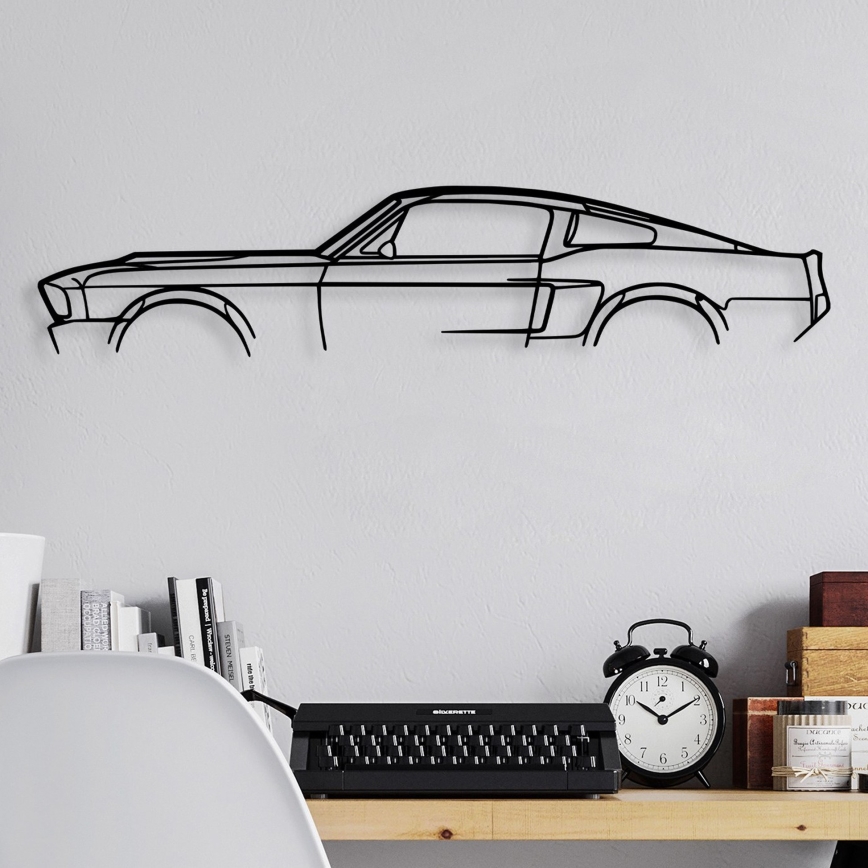 Seinäkoriste 70x15 cm car metalli