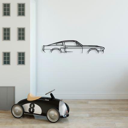 Seinäkoriste 70x15 cm car metalli