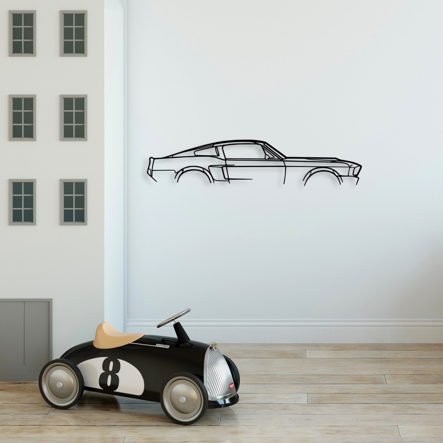 Seinäkoriste 70x15 cm car metalli