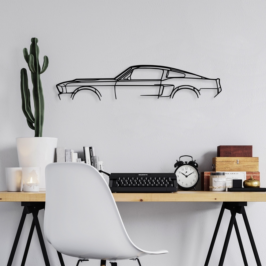 Seinäkoriste 70x15 cm car metalli