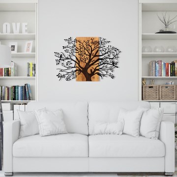 Seinäkoriste 85x58 cm puu puu/metalli
