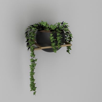 Seinäkukkaruukku 27x29 cm kulta