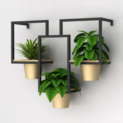 Seinäkukkaruukku 46x53 cm kultainen