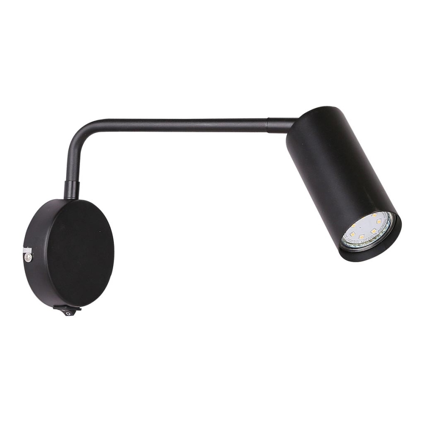 Seinälamppu TINA 1xGU10/15W/230V musta