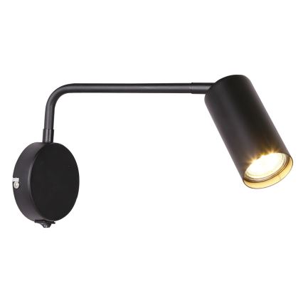 Seinälamppu TINA 1xGU10/15W/230V musta
