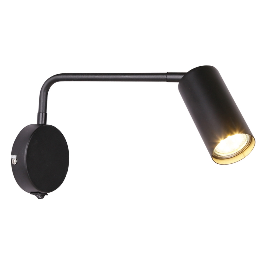 Seinälamppu TINA 1xGU10/15W/230V musta