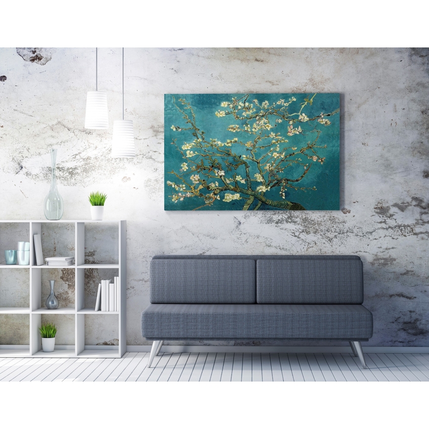 Seinämaalaus kankaalle 70x100 cm puu