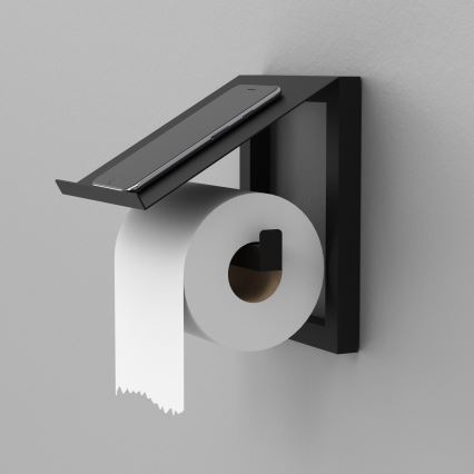Seinäpaperiteline 17x15 cm musta