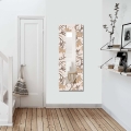 Seinäpeili 120x40 cm kukkii