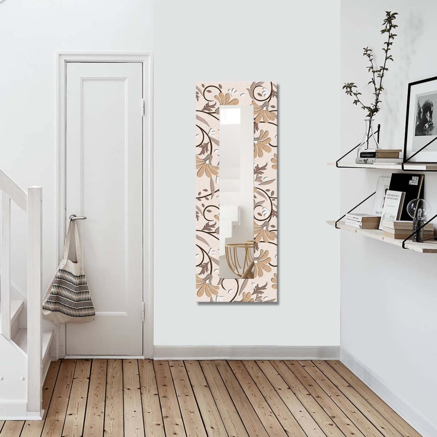 Seinäpeili 120x40 cm kukkii