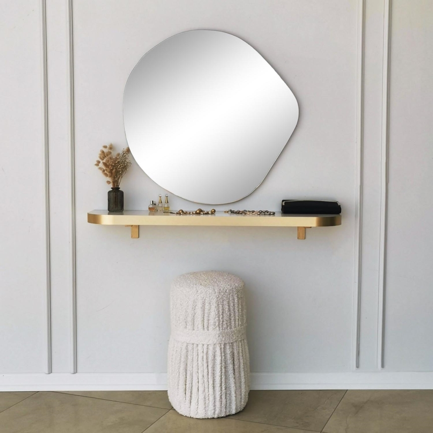 Seinäpeili ASSO 70x67 cm kulta