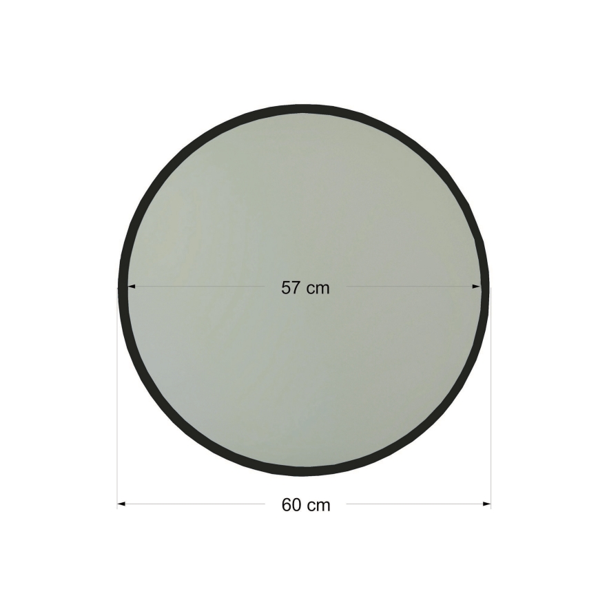 Seinäpeili AYNA 60 cm musta