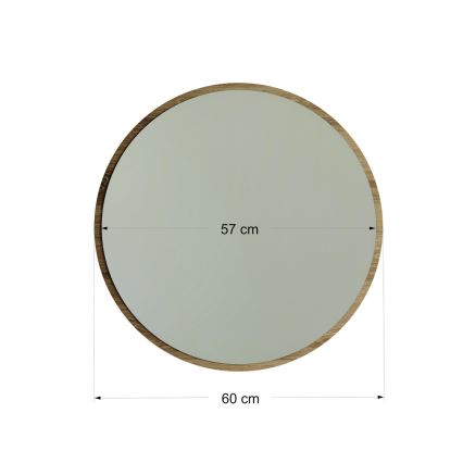 Seinäpeili AYNA halk. 60 cm ruskea