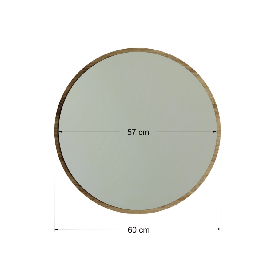 Seinäpeili AYNA halk. 60 cm ruskea