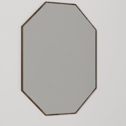 Seinäpeili LOST 70x45 cm ruskea