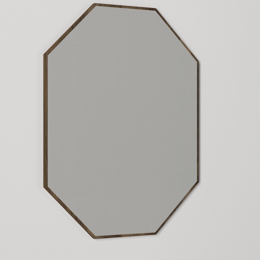 Seinäpeili LOST 70x45 cm ruskea
