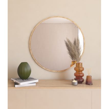 Seinäpeili OZZE halkaisija 60 cm ruskea