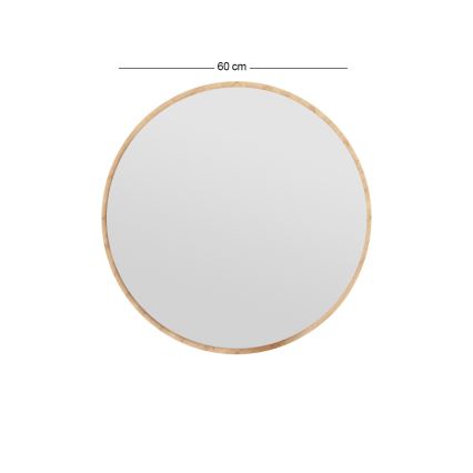 Seinäpeili OZZE halkaisija 60 cm ruskea