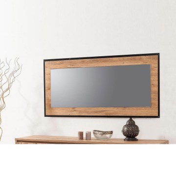 Seinäpeili QUANTUM 60x110 cm ruskea/musta