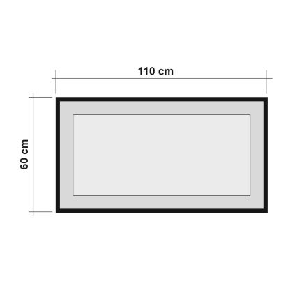 Seinäpeili QUANTUM 60x110 cm ruskea/musta