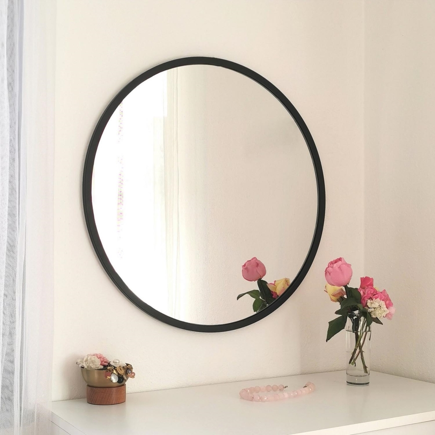 Seinäpeili SIYAH halkaisija 60 cm musta