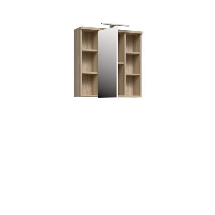 Seinäpeilikaappi VENOM, valkoinen/sonoma-tammi