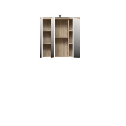 Seinäpeilikaappi VENOM valkoinen/sonoma-tammi