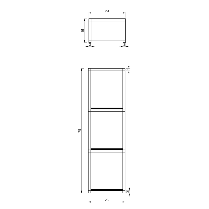 Seinäpyyhepidike 78x23 cm valkoinen