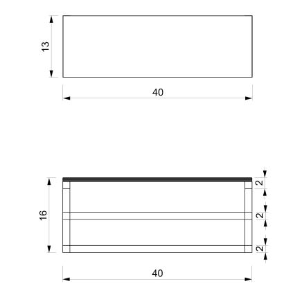 Seinäpyyhepidike hyllyllä 14x40 cm valkoinen