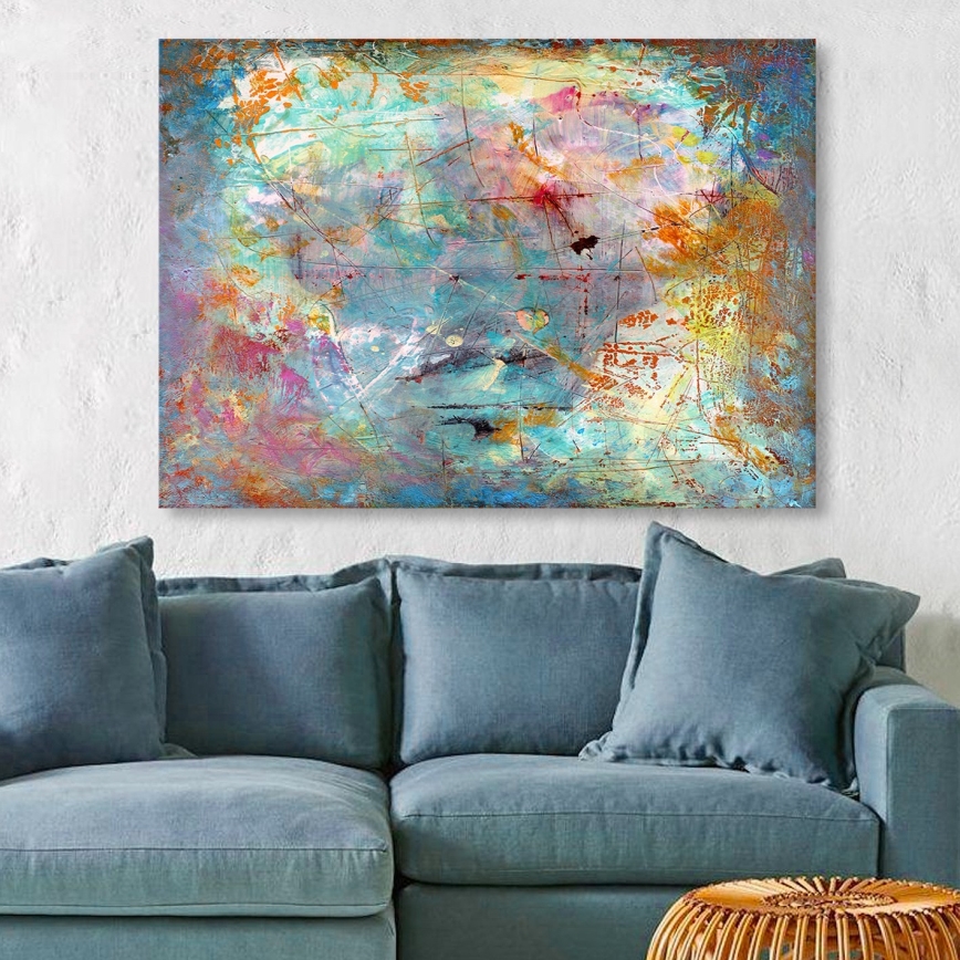 Seinätaulu 70x100 cm monivärinen