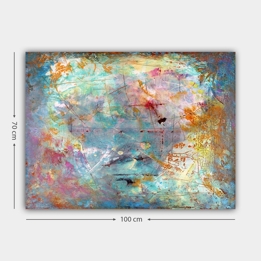 Seinätaulu 70x100 cm monivärinen