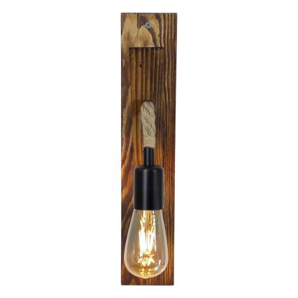 Seinävalaisin AHSAP 1xE27/40W/230V mänty/pähkinä