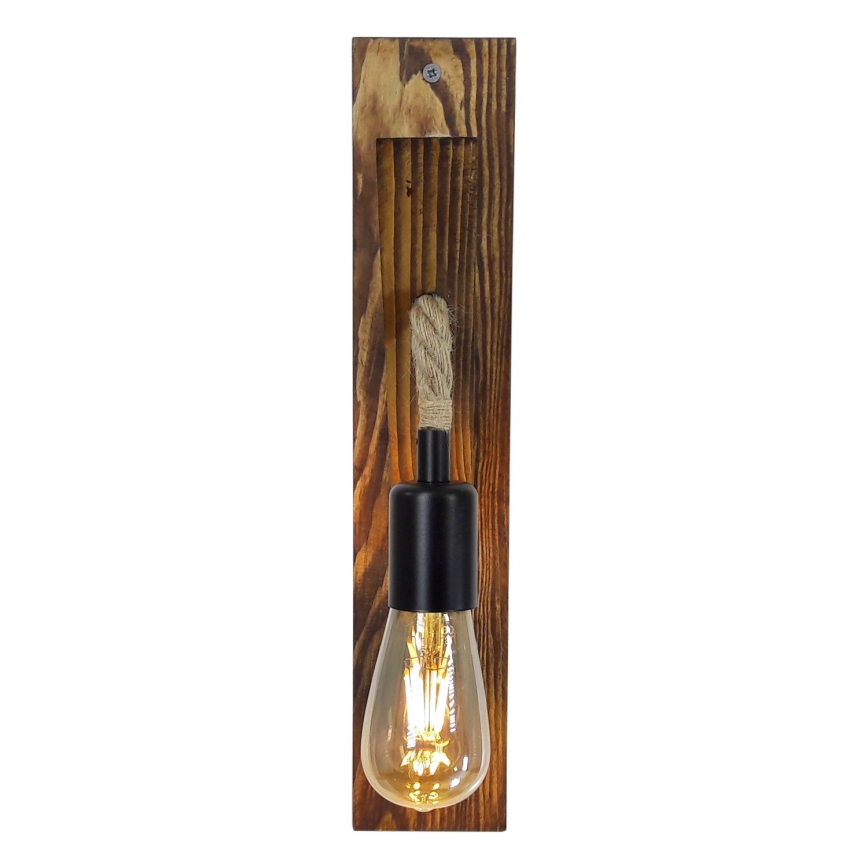 Seinävalaisin AHSAP 1xE27/40W/230V mänty/pähkinä