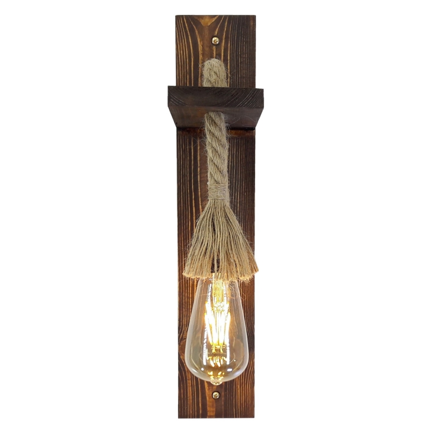 Seinävalaisin AHSAP 1xE27/40W/230V mänty pähkinä
