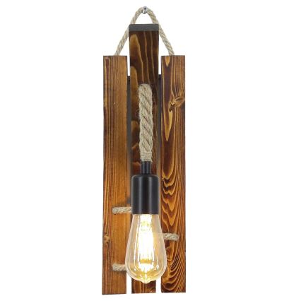 Seinävalaisin AHSAP 1xE27/40W/230V mänty, pähkinä