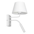 Seinävalaisin ARDEN 1xE27/60W+1xG9/8W/230V valkoinen