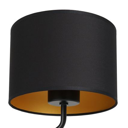 Seinävalaisin ARDEN 1xE27/60W/230V musta/kulta