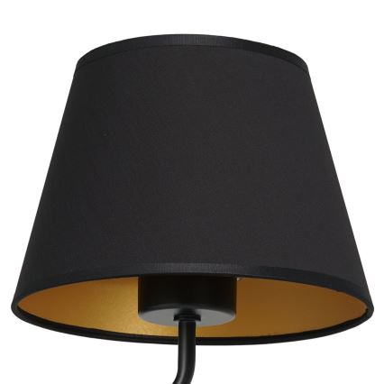 Seinävalaisin ARDEN 1xE27/60W/230V musta/kulta