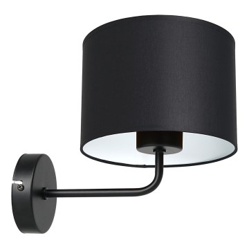 Seinävalaisin ARDEN 1xE27/60W/230V musta/valkoinen